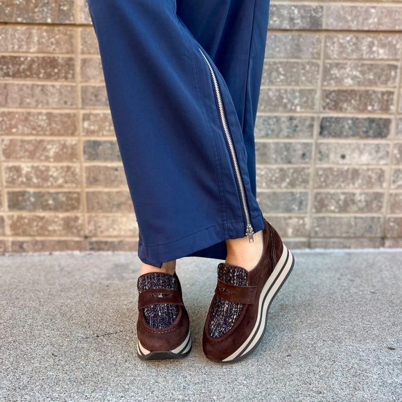 SOFTWAVES 7.78.110 Platform Loafer | Plum Bottom Softwaves Chantel Platform Loafer 7.78.114 in Fondente